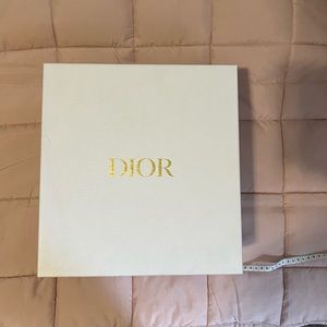 DIOR White Empty Square Gift Box White